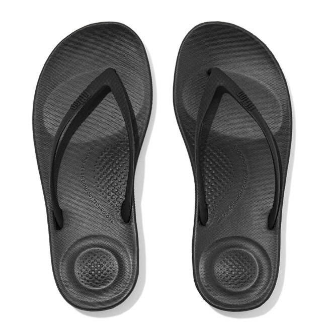 Iqushion Ergonomische Slippers voor Vrouwen Zwart Original Brands